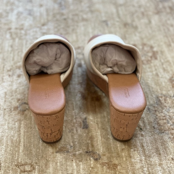 NWOB - Sonoma Lifestyle Cork Platform Slide Wedges in Beige, Size 6. - Picture 7 of 15